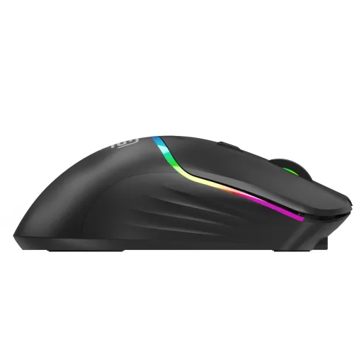 Мышь Оклик 775GW черный оптическая 5000dpi беспров. BT/Radio USB/USB-C 6but