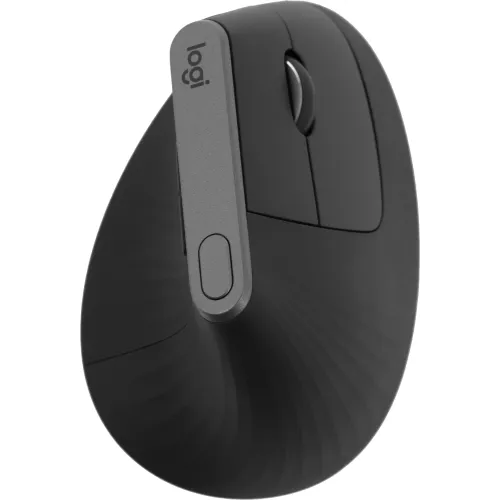 Мышь Logitech MX Vertical черный оптическая 4000dpi беспров. BT/Radio USB 4but (910-005451)