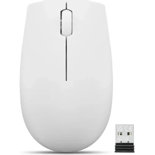 Мышь Lenovo 300 Wireless Compact светло-серый оптическая 1000dpi беспров. USB 2but (GY51L15677)
