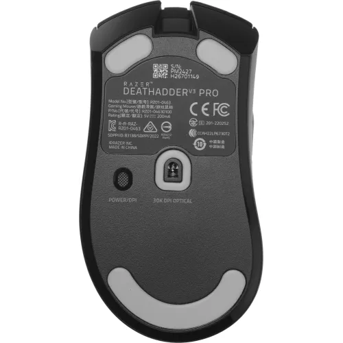 Мышь Razer DeathAdder V3 Pro черный оптическая 30000dpi беспров. USB-C 5but (RZ01-04630100-R3A1)