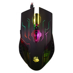 Мышь A4Tech Bloody Q51 черный/рисунок оптическая 6200dpi USB 8but