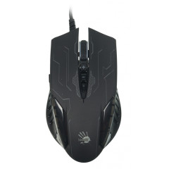 Мышь A4Tech Bloody Q51 черный/рисунок оптическая 6200dpi USB 8but
