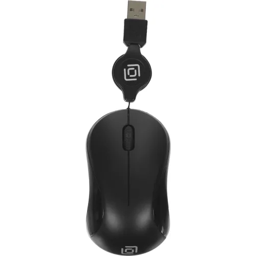Мышь Оклик 115SR черный оптическая 1000dpi USB для ноутбука 3but (492888)