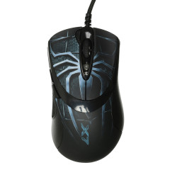 Мышь A4Tech Oscar Editor XL-747H рисунок/голубой лазерная 3600dpi USB 6but (XL-747H (BLUE SPIDER))