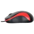 Мышь Оклик 115S черный/красный оптическая 1200dpi USB для ноутбука 3but (711637)