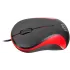 Мышь Оклик 115S черный/красный оптическая 1200dpi USB для ноутбука 3but (711637)