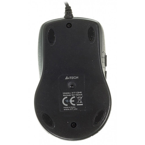 Мышь A4Tech X-710MK черный оптическая 2000dpi USB 7but (X-710MK USB)