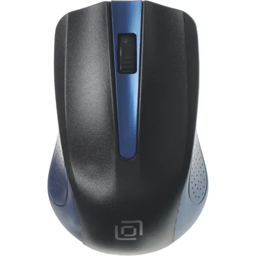 Мышь Оклик 485MW черный/синий оптическая 1200dpi беспров. USB для ноутбука 3but (997826)