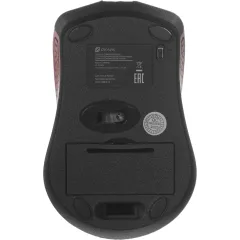 Мышь Оклик 485MW черный/красный оптическая 1600dpi беспров. USB для ноутбука 3but (997828)