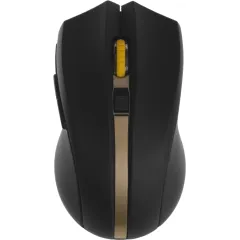 Мышь Оклик 495MW черный/золотистый оптическая 1600dpi беспров. USB для ноутбука 6but (998168)