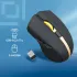Мышь Оклик 495MW черный/золотистый оптическая 1600dpi беспров. USB для ноутбука 6but (998168)