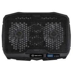 Подставка для ноутбука Digma D-NCP170-4 17"390x280x28мм 2xUSB 4x 70/125ммFAN 750г черный