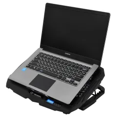 Подставка для ноутбука Digma D-NCP170-4 17"390x280x28мм 2xUSB 4x 70/125ммFAN 750г черный