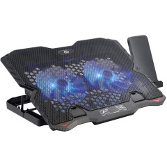 Подставка для ноутбука Digma D-NCP150-2 15.6"360x260x27мм 38дБ 2xUSB 2x 120ммFAN 650г металл/пластик черный