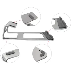 Подставка для ноутбука Cactus CS-NB-AL 15.4" 235x235 серебристый