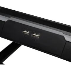 Подставка для ноутбука Digma D-NCP190-1x100RGB 19" 428x316x58мм 52дБ 2xUSB 1x 140ммFAN 1280г Fan-control металл/пластик черный