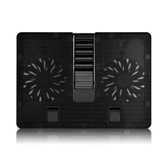 Подставка для ноутбука Deepcool U PAL (DP-N214A5_UPAL) 15.6" 390x280x28мм 26дБ 1xUSB 2x 140ммFAN 765г пластик ABS черный