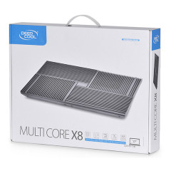 Подставка для ноутбука Deepcool Multi Core X8 (DP-N422-X8BK) 17" 381x268x29мм 23дБ 2xUSB 4x 1290г