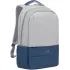 Рюкзак для ноутбука 17.3" Riva 7567 серый/темно-синий полиэстер (7567 GREY/DARK BLUE)