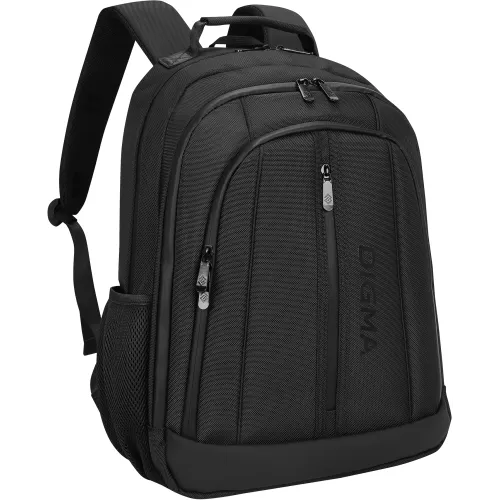 Рюкзак для ноутбука 15.6" Digma Stash S2 черный полиэстер (DGBP15S2BK)