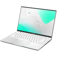 Ноутбук Gigabyte Aero 14 Core i7 13700H 16Gb SSD1Tb NVIDIA GeForce RTX4050 6Gb 14" OLED QHD+ (2880x1800) без ОС silver WiFi BT Cam (BMF-72KZBB4SD)