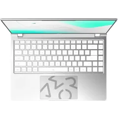 Ноутбук Gigabyte Aero 14 Core i7 13700H 16Gb SSD1Tb NVIDIA GeForce RTX4050 6Gb 14" OLED QHD+ (2880x1800) без ОС silver WiFi BT Cam (BMF-72KZBB4SD)