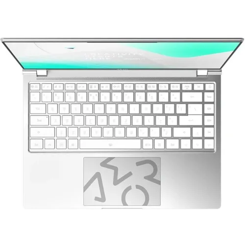 Ноутбук Gigabyte Aero 14 Core i7 13700H 16Gb SSD1Tb NVIDIA GeForce RTX4050 6Gb 14" OLED QHD+ (2880x1800) без ОС silver WiFi BT Cam (BMF-72KZBB4SD)