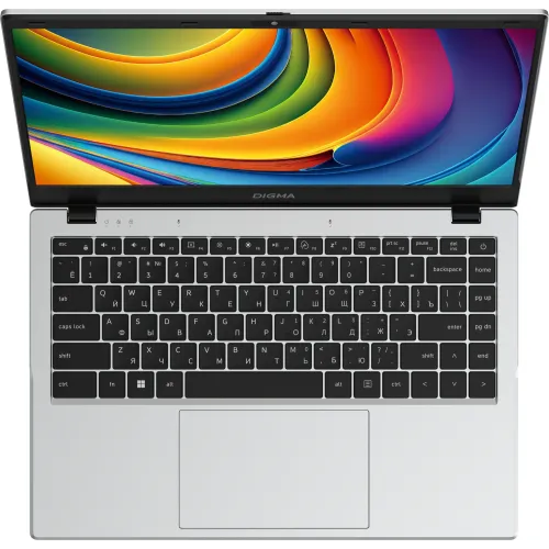 Ноутбук Digma EVE C4801 N-series N100 8Gb SSD256Gb Intel UHD Graphics 14" IPS FHD (1920x1080) Windows 11 Pro silver WiFi BT Cam 5900mAh (DN14N1-8CXW01)