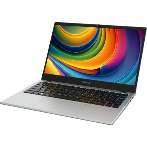 Ноутбук Digma EVE C4801 N-series N100 8Gb SSD256Gb Intel UHD Graphics 14" IPS FHD (1920x1080) Windows 11 Pro silver WiFi BT Cam 5900mAh (DN14N1-8CXW01)