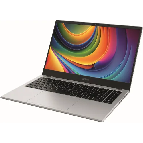 Ноутбук Digma EVE P5852 N-series N200 8Gb SSD256Gb Intel UHD Graphics 15.6" IPS FHD (1920x1080) Windows 11 Pro silver WiFi BT Cam 5900mAh (DN15N2-8CXW01)
