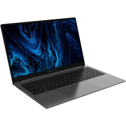Ноутбук Digma Pro Sprint N Ryzen 5 5500U 16Gb SSD512Gb AMD Radeon Graphics 15.6" IPS FHD (1920x1080) Windows 11 Pro dk.grey WiFi BT Cam 4700mAh (DN15R5-ADXW05)