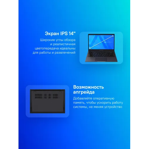 Ноутбук Maibenben S14A-R545UM Ryzen 5 Pro 4650U 8Gb SSD256Gb AMD Radeon Graphics 14" IPS FHD (1920x1080) Linux dk.blue WiFi BT Cam 5000mAh (S14A-R545UMA1SLURE0)