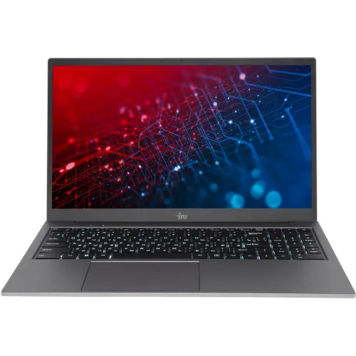 Ноутбук IRU Planio 15INP N-series N100 8Gb SSD256Gb Intel UHD Graphics 15.6" IPS FHD (1920x1080) Windows 11 Pro Multi Language 64 grey WiFi BT Cam 5000mAh (2023736)
