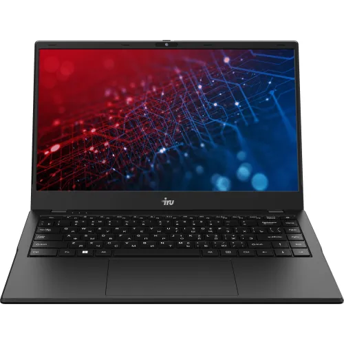 Ноутбук IRU Planio 14ING N-series N100 8Gb SSD512Gb Intel UHD Graphics 14" IPS FHD (1920x1080) FreeDOS black WiFi BT Cam 6000mAh (2058899)