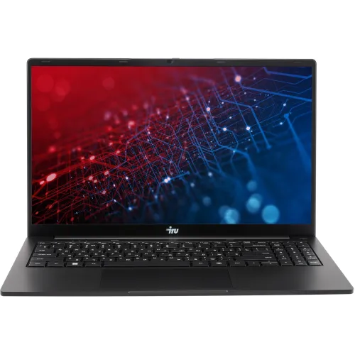 Ноутбук IRU Strato 15ALI Core i3 1215U 8Gb SSD256Gb Intel UHD Graphics 15.6" IPS FHD (1920x1080) FreeDOS black WiFi BT Cam 6000mAh (2058924)