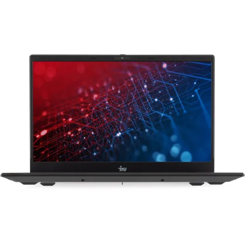 Ноутбук IRU Planio 14ING N-series N100 8Gb SSD256Gb Intel UHD Graphics 14" IPS FHD (1920x1080) Windows 11 Pro Multi Language 64 black WiFi BT Cam 6000mAh (2059098)