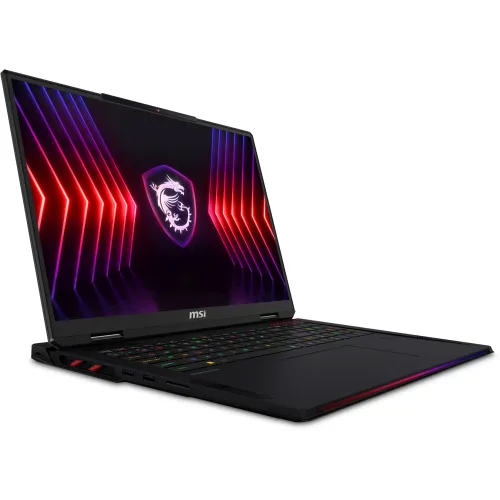 Ноутбук MSI Raider A18 HX A9WJG-216RU Ryzen 9 9955HX3D 64Gb SSD2Tb NVIDIA GeForce RTX 5090 24Gb 18" IPS UHD+ (3840x2400) Windows 11 Home black WiFi BT Cam (9S7-182L72-216)