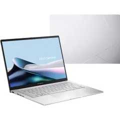 Ноутбук Asus Zenbook 14 UX3405CA-PP477 Core Ultra 9 285H 32Gb SSD512Gb Intel Arc 140T 14" OLED 3K (2880x1800) без ОС silver WiFi BT Cam Bag (90NB14W2-M00N00)