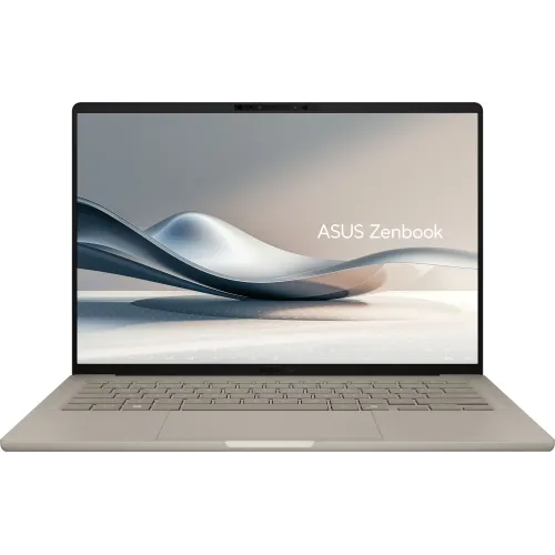 Ноутбук Asus Zenbook 14 UX3407QA-QD197W Snapdragon X X1-26-100 16Gb SSD512Gb Qualcomm Adreno 14" OLED WUXGA (1920x1200) Windows 11 Home beige WiFi BT Cam (90NB1501-M00850)