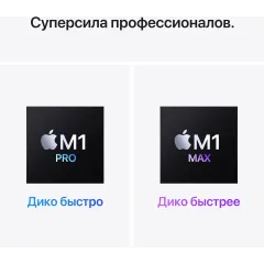 Ноутбук Apple MacBook Pro A2485 M1 Pro 10 core 16Gb SSD1Tb/16 core GPU 16.2" Liquid Retina XDR (3456x2234) macOS grey space WiFi BT Cam (MK193RU/A)