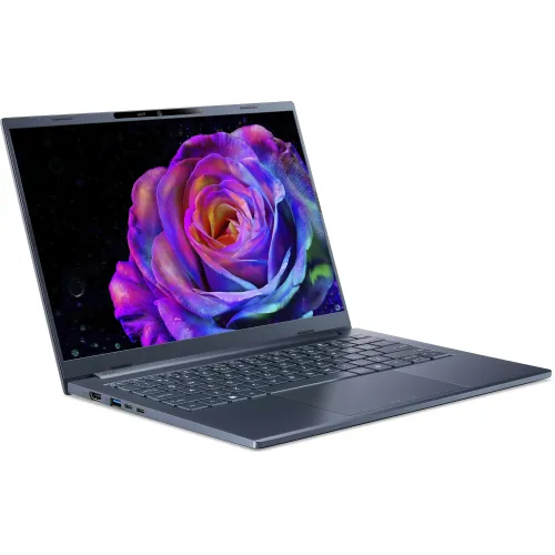 Ноутбук Acer Swift Go 14 AI SFG14-75-77RL Core Ultra 7 256V 16Gb SSD1Tb Intel Arc 140V 14" OLED WUXGA (1920x1200) без ОС blue WiFi BT Cam (NX.JNBCD.008)