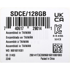 Флеш карта microSDXC 128GB Kingston SDCE/128GB High Endurance w/o adapter