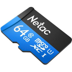 Флеш карта microSDXC 64GB Netac NT02P500STN-064G-S P500 w/o adapter
