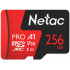Флеш карта microSDXC 256GB Netac NT02P500PRO-256G-R P500 Extreme Pro + adapter