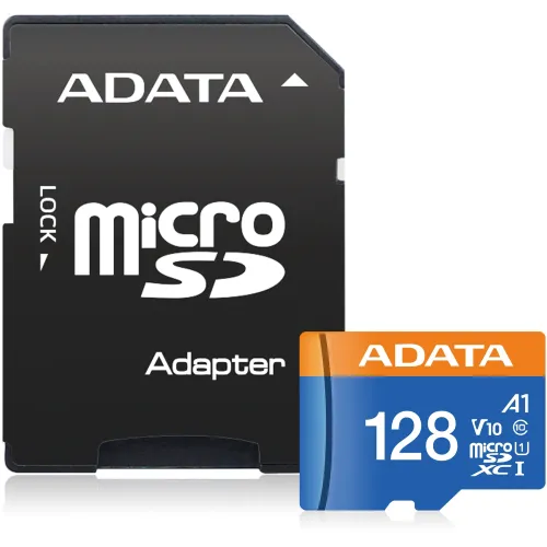 Флеш карта microSDXC 128GB A-Data AUSDX128GUICL10A1-RA1 Premier + adapter