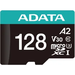 Флеш карта microSDXC 128GB A-Data AUSDX128GUI3V30SA2-RA1 Premier Pro + adapter