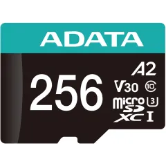 Флеш карта microSDXC 256GB A-Data AUSDX256GUI3V30SA2-RA1 Premier Pro + adapter