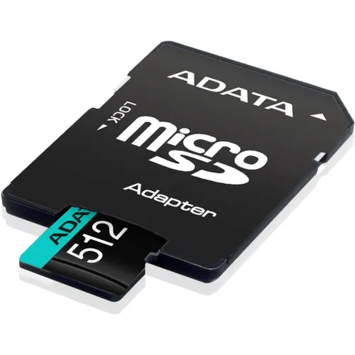Флеш карта microSDXC 512GB A-Data AUSDX512GUI3V30SA2-RA1 Premier Pro + adapter