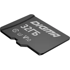 Флеш карта microSDHC 32GB Digma CARD10 V10 + adapter