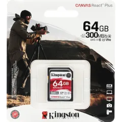 Флеш карта SDXC 64GB Kingston SDR2/64GB Canvas React Plus w/o adapter